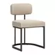 Velar Beige and Gray Upholstered Dining Chair Set of 2