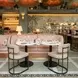 Velar Beige and Gray Upholstered Bar Stool Set of 2