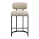 Velar Beige and Gray Upholstered Counter Height Stool Set of 2