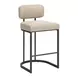 Velar Beige and Gray Upholstered Counter Height Stool Set of 2