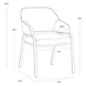 Malachi Ivanhoe Pine Upholstered Dining Arm Chair