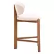 Rosetta Beige Upholstered Counter Height Stool Set of 2
