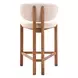 Rosetta Beige Upholstered Counter Height Stool Set of 2
