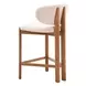 Rosetta Beige Upholstered Counter Height Stool Set of 2