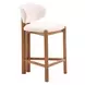 Rosetta Beige Upholstered Counter Height Stool Set of 2