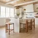 Rosetta Beige Upholstered Counter Height Stool Set of 2