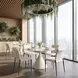 Freesia White Upholstered Dining Chair Set of 2