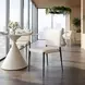 Freesia White Upholstered Dining Chair Set of 2