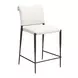 Freesia White Upholstered Counter Height Stool Set of 2