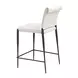 Freesia White Upholstered Counter Height Stool Set of 2