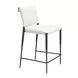 Freesia White Upholstered Counter Height Stool Set of 2