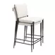 Freesia White Upholstered Counter Height Stool Set of 2