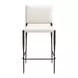 Freesia White Upholstered Bar Stool Set of 2