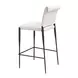 Freesia White Upholstered Bar Stool Set of 2