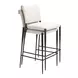 Freesia White Upholstered Bar Stool Set of 2