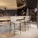 Freesia White Upholstered Bar Stool Set of 2