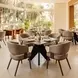 Poise Brown Upholstered Dining Chair