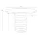 Alanya Cream Round Dining Table