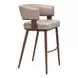 Poise Brown Upholstered Bar Stool