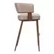 Poise Brown Upholstered Bar Stool