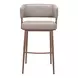 Poise Brown Upholstered Bar Stool