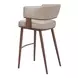 Poise Brown Upholstered Bar Stool
