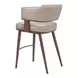 Poise Brown Upholstered Counter Height Stool