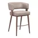 Poise Brown Upholstered Counter Height Stool