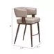 Poise Brown Upholstered Counter Height Stool