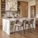 Poise Brown Upholstered Counter Height Stool