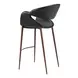 Limay Black Upholstered Bar Stool