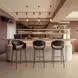 Limay Black Upholstered Bar Stool