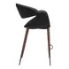 Limay Black Upholstered Counter Height Stool