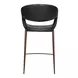 Limay Black Upholstered Counter Height Stool