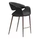 Limay Black Upholstered Counter Height Stool