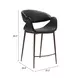 Limay Black Upholstered Counter Height Stool
