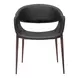 Limay Black Upholstered Dining Chair Set of 2