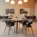 Limay Black Upholstered Dining Chair Set of 2