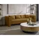 Zelda White And Antique Brass Coffee Table