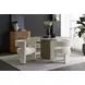 Adamina Rhea Light Barley Performance Fabric Dining Arm Chair