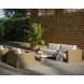 Ravina Louis Cream Performance Fabric Upholstered Outdoor Arm Chair
