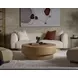 Sheena Smoked And Antique Brass Glass End Table