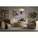 Sheena Smoked And Antique Brass Glass End Table