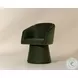 Ettara Moss Green Swivel Arm Chair
