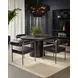 Celica Black 55" Outdoor Dining Table