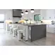 Adamina Rhea Light Barley Performance Fabric Counter Height Stool