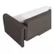 Ravina Louis Cream and Gray Performance Fabric Outdoor 96" Sofa