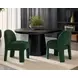 Celica Black 55" Outdoor Dining Table