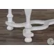 Hearthwood Haven White Carriage House Extendable Rectangular Counter Height Friendship Dining Room Set