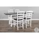 Hearthwood Haven White Carriage House Extendable Rectangular Counter Height Friendship Dining Room Set